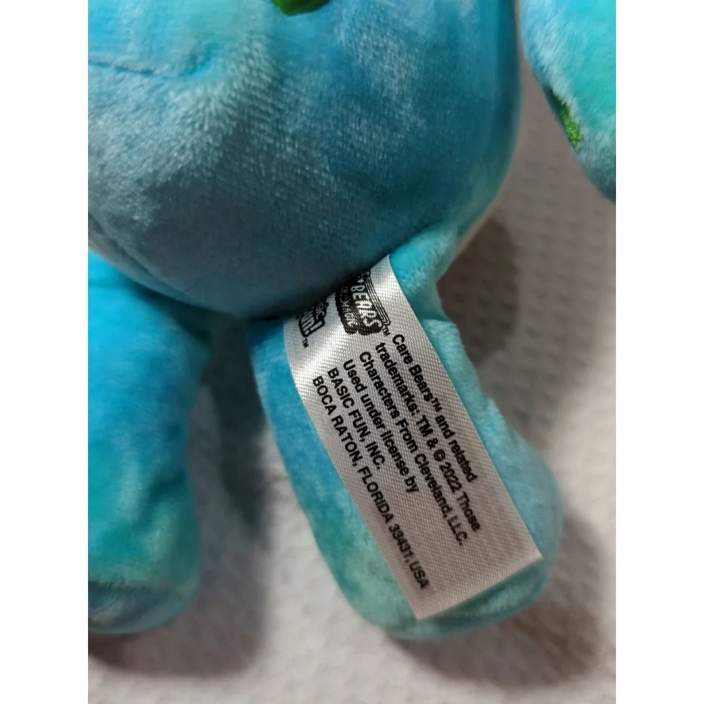 Care Bears Love the Earth Plush teddy blue green Basic Fun 9